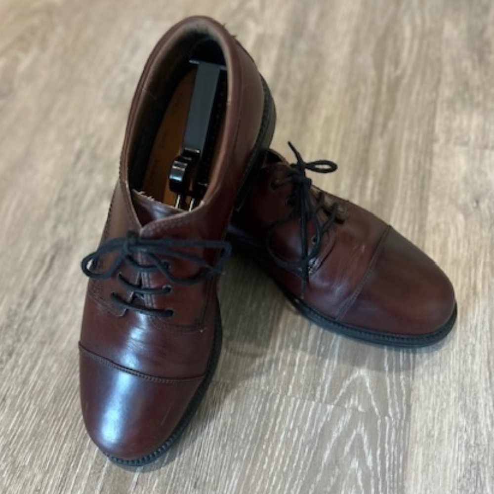Dockers Gordon 090 2219 Brown Leather Oxfords Lace Up Comfort Shoes Men's 14 W